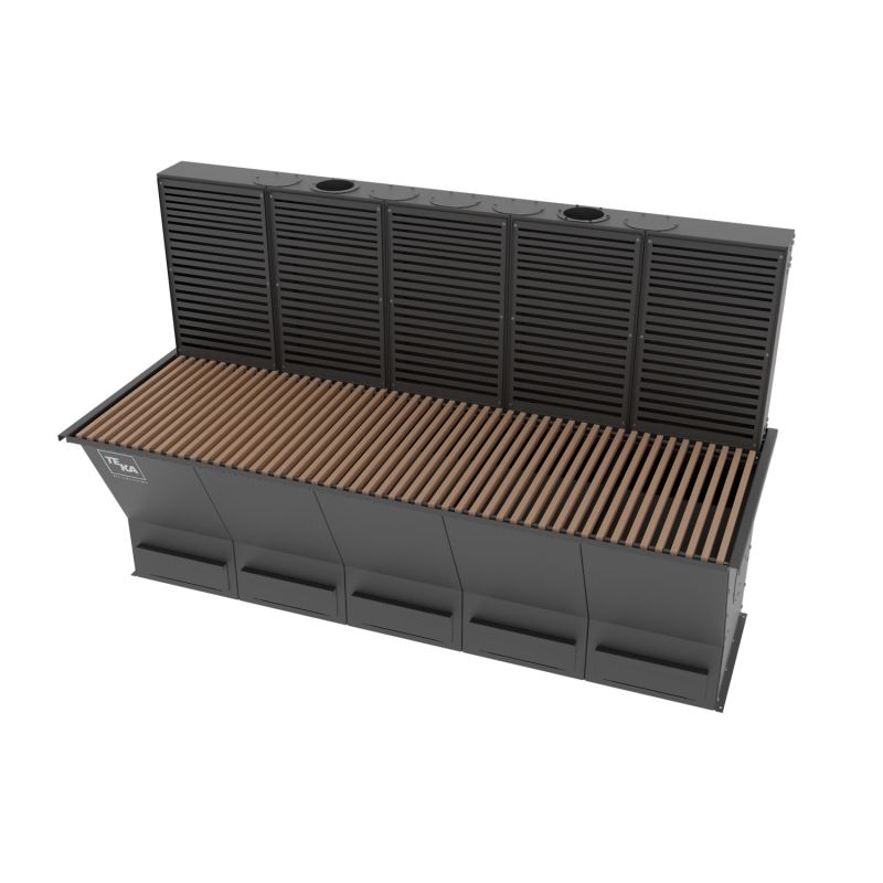 A Grinding bench with rear wall suction by TEKA