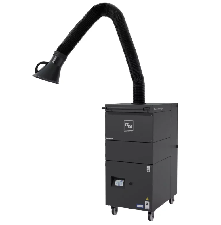 TEKA Cartmaster Mobile Filtration Unit with a flexible mobile suction arm